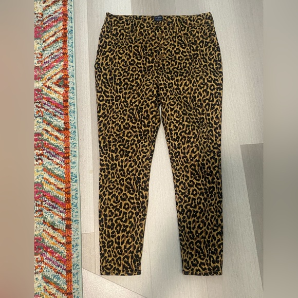 J. Crew EUC Leopard Jeans High Rise Black, Tan & Brown Size 31 - Picture 3 of 15